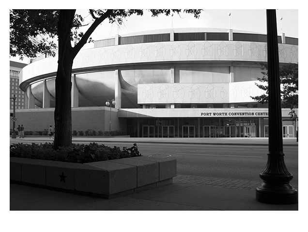 Black and White Forth Worth Convention Center